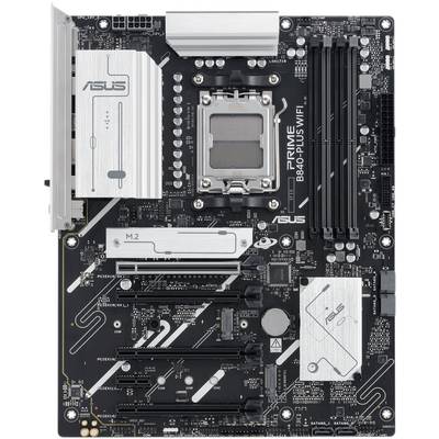 Een ASUS Prime B660-Plus WiFi-moederbord met meerdere PCIe-slots, RAM-sleuven en een M.2-sleuf voor computerupgrades.