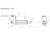 'Technical drawing of a linear motor with dimensions in millimeters. Width: 102 mm, Total length: 155 mm, Length markings.'