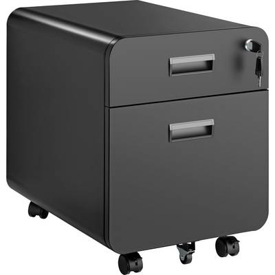 SpeaKa Professional Rolcontainer SP-MFC-001 Zwart (mat) (b x h x d) 39.4 x 50 x 49.7 mm 1 stuk(s) SP-13497416-0