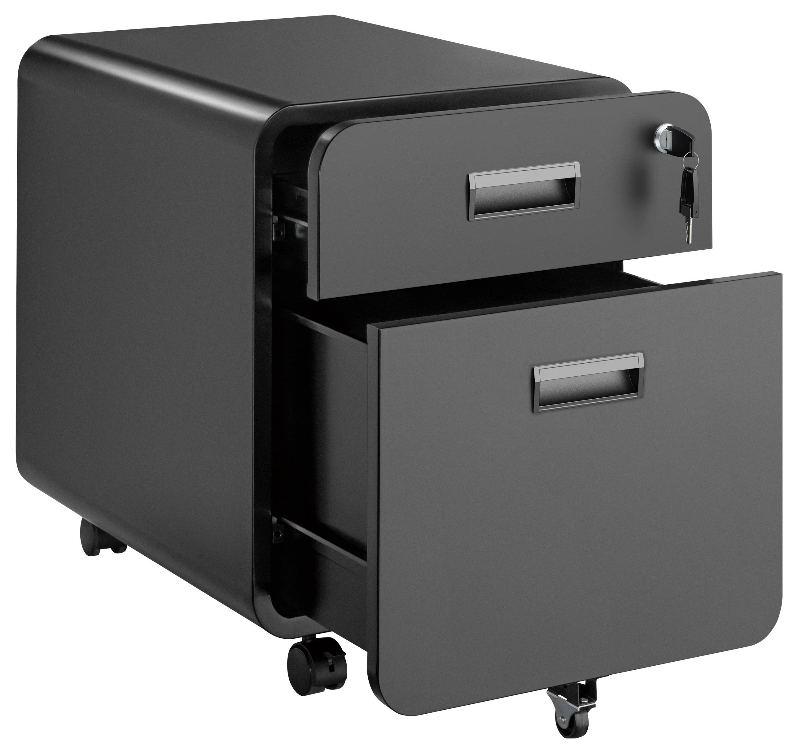 SpeaKa Professional Rolcontainer SP-MFC-001 Zwart (mat) (b x h x d) 39.4 x 50 x 49.7 mm 1 stuk(s) SP-13497416-1