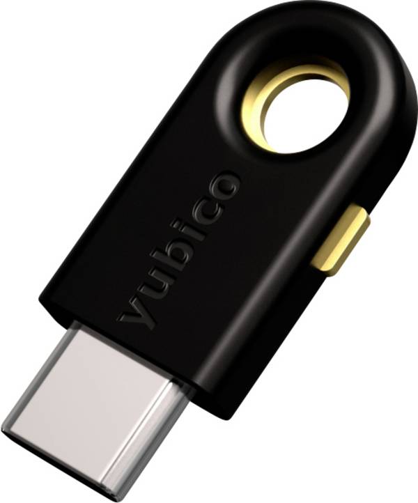Yubico YubiKey 5C FIPS Passwordmanager USB-stick  Zwart/goud