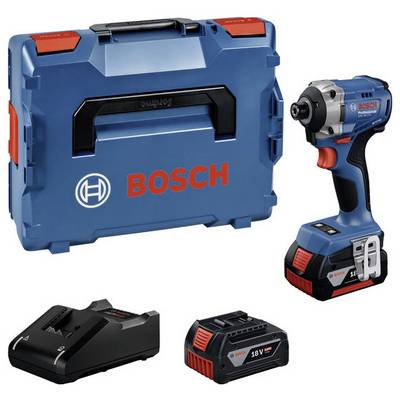 Accuschroefboormachine-set met koffer, oplader en 18V accu, merk Bosch.