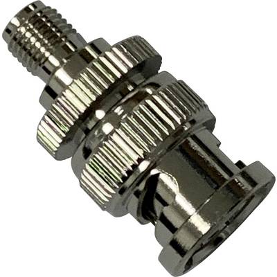 Een zilveren metalen sluiting met een gegroefde structuur die meerdere ringvormige verbindingen vormt, tegen een witte achtergrond.