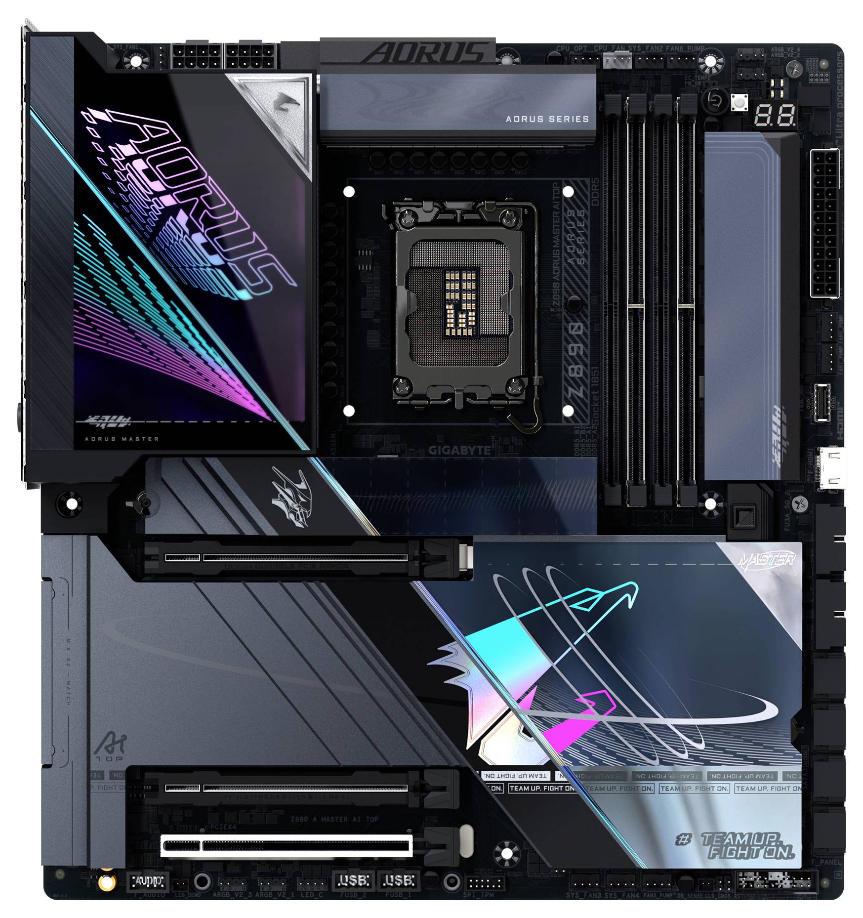 Gigabyte Z890 A MASTER AI TOP LGA1851 Moederbord Socket Intel LGA 1851 Vormfactor ATX Moederbord chipset Intel® Z890-1