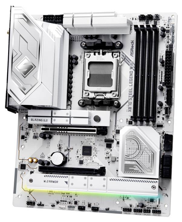 ASRock X870 Steel Legend WiFi Moederbord Socket AMD AM5 Vormfactor ATX-1