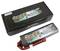 'Gens Ace Bashing' Merken-LiPo-accu met 5500mAh, 7,6V, 60C. Toont een productverpakking en de accu met aansluitkabels.