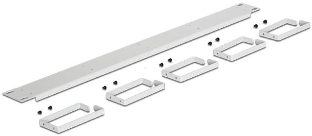 Delock 42116 19 inch Kabelgeleiding voor patchkast 1 HE Grijs-wit (RAL 7035)-3