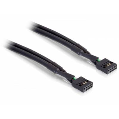 Delock Stroom Aansluitkabel 50 cm Zwart-0