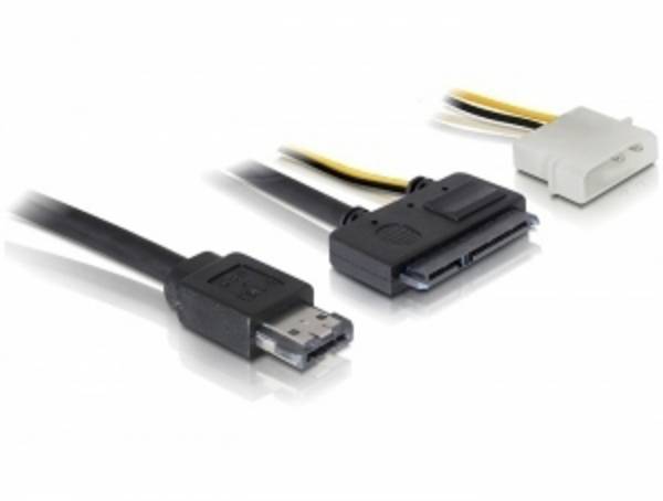 Delock HDD Aansluitkabel [1x  - 1x ] 1 m Zwart