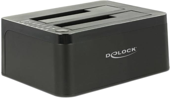 Delock 62661 SATA 6 Gb/s, DC-aansluiting 3,5 mm Harde schijf-dockingstation-1
