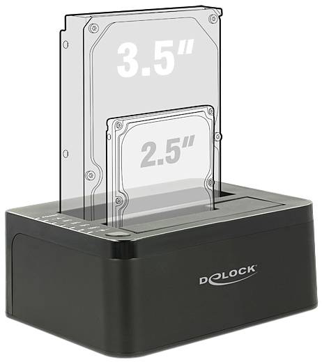 Delock 62661 SATA 6 Gb/s, DC-aansluiting 3,5 mm Harde schijf-dockingstation-4