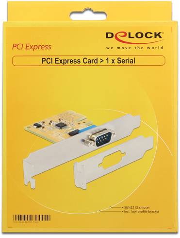 Delock 89444 PCI Express kaart Serieel (9-pol.) PCIe-4