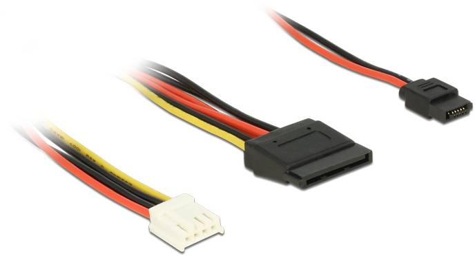 Delock Stroom Aansluitkabel 24 cm Meerdere kleuren-1