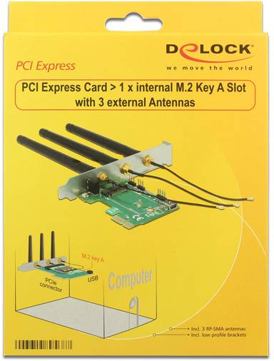 Delock 89568 PCI Express kaart M.2 PCIe-4