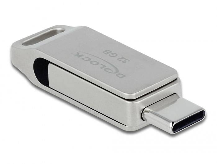 Delock 54074 USB-stick 32 GB Zilver 54074 USB-A, USB-C-2