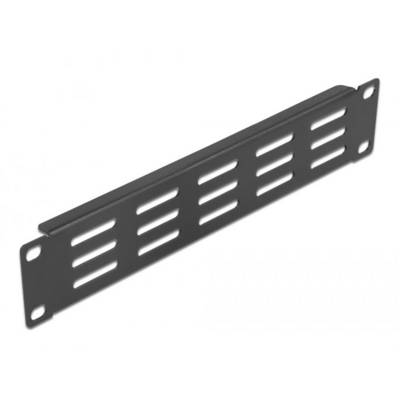Delock 66839 10 inch Deelpaneel voor patchkast Met luchtsleuven Zwart-0