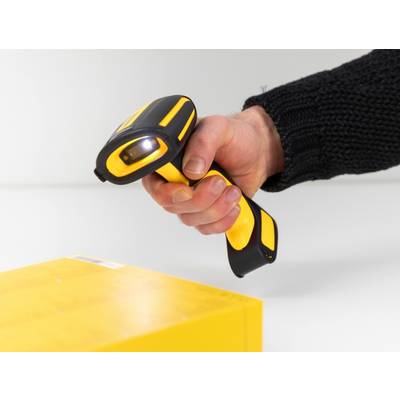 Delock 90586 2D-barcodescanner Bluetooth 2D, 1D LED Zwart, Geel Handmatig incl. standaard-5