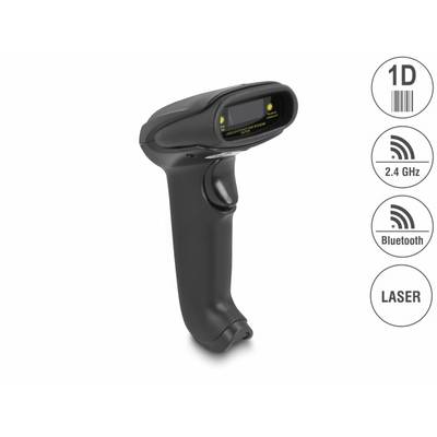 Delock 90564 1D-barcodescanner Bluetooth 1D Laser Zwart Handmatig-0