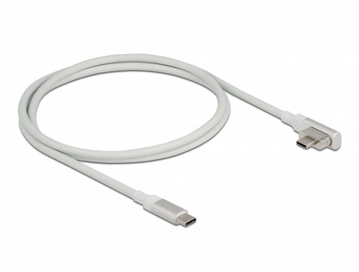 Delock Magnetic Thunderbolt™ 3 USB-C™ Cable 4K 60 Hz male to male angled 1.20 m-2