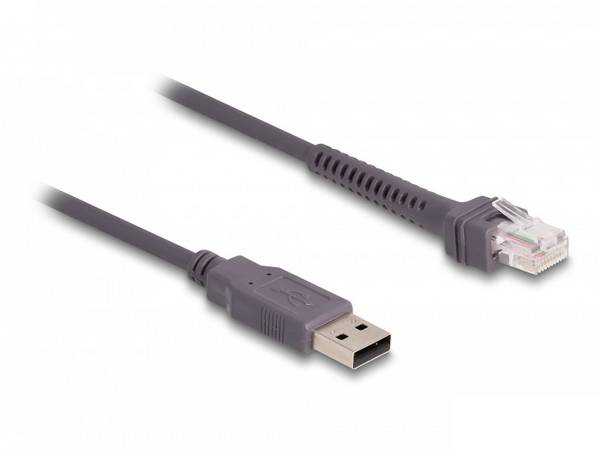 Delock 90599 USB-kabel voor scanner Kabel Grijs USB-A 2.0