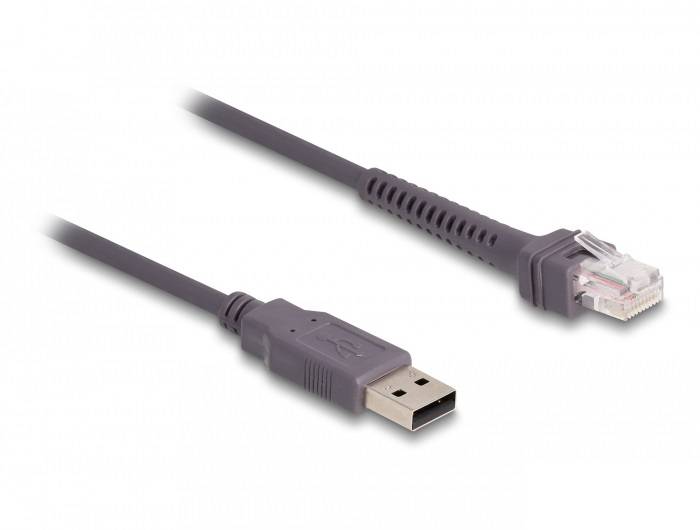 Delock 90599 USB-kabel voor scanner Kabel Grijs USB-A 2.0-0