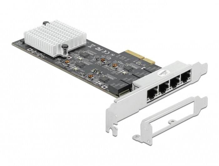 DeLOCK PCI Express x4 naar 4 x RJ45 2,5 GbE netwerkadapter – Foto 2 van 2