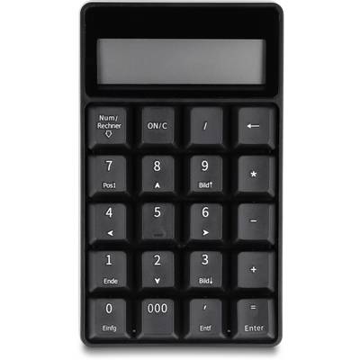 Delock 12113 Numeriek toetsenbord Bluetooth 19" toepassingen Zwart-0