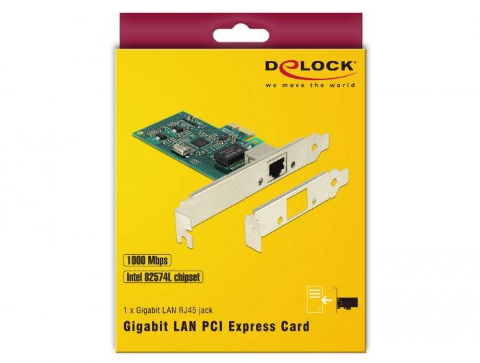 Delock 89943 PCI Express kaart RJ45 PCIe-6