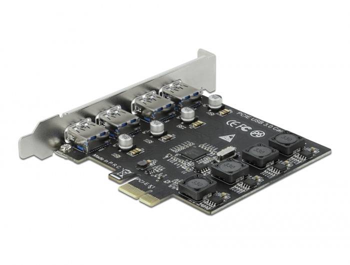 Delock 90509 PCI Express kaart USB-A 3.2 Gen 1 PCIe-3