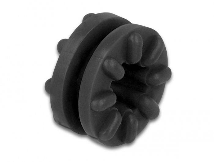 Rubberen buffers met cilindrische stoten, gebruikt voor trillingsdemping in machines en apparaten.