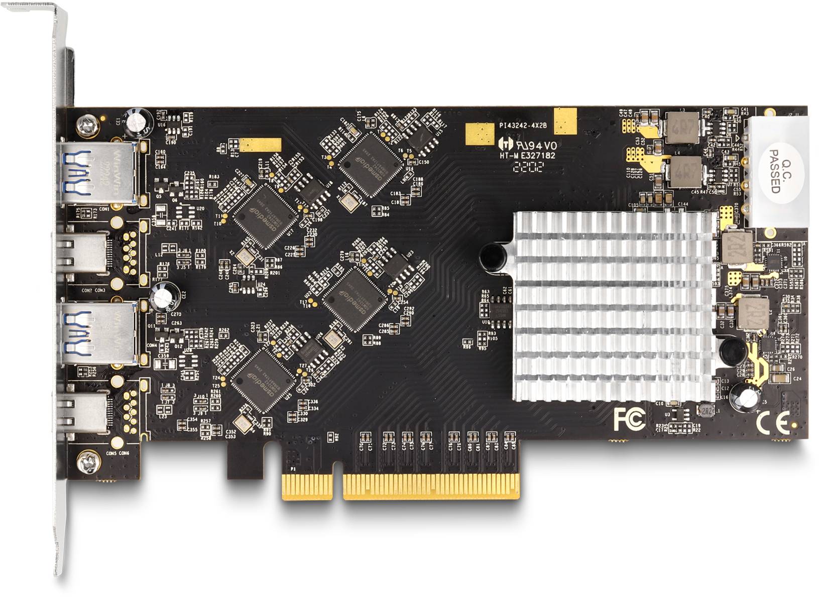 Delock 90097 PCI Express kaart USB-A 3.2 Gen 2, USB-C PCIe-1