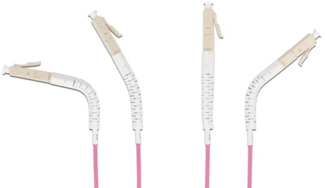 Delock 88089 Glasvezel Optische vezel Aansluitkabel 3 m Violet [1x LC-stekker - 1x LC-stekker] 50/125 µ Multimode OM4-3