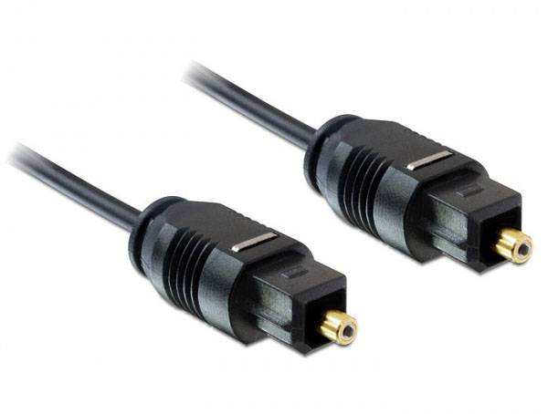 Delock 82879 Toslink Audio Aansluitkabel [1x Toslink-stekker (ODT) - 1x Toslink-stekker (ODT)] 1 m Zwart-0