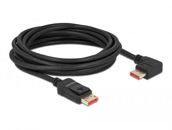 Delock 87069 DisplayPort-kabel DisplayPort Aansluitkabel DisplayPort-stekker 5 m Zwart 8K UHD, Vergulde steekcontacten, Afgeschermd (drievoudig)