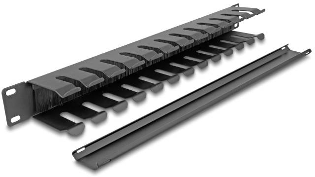 Delock 67069 19 inch Kabelgeleiding voor patchkast 1 HE Zwart-3
