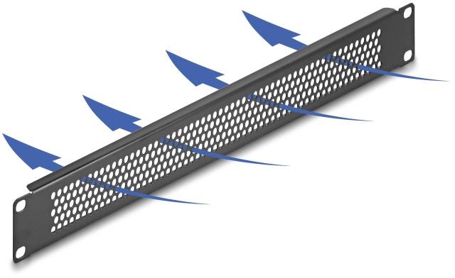 Delock 67035 19 inch Afdekking voor patchkast 1 HE Zwart-1