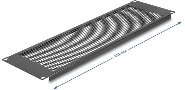 Delock 67037 19 inch Afdekking voor patchkast 3 HE Zwart-2