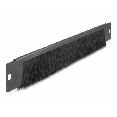 Delock 66293 19 inch Afdekking met borstels voor patchkast Zwart-0