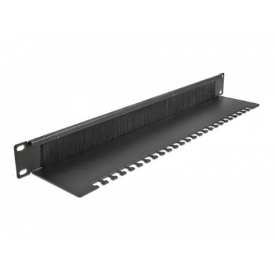 Delock 66484 19 inch Afdekking met borstels voor patchkast 1 HE Zwart-0