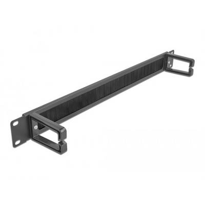 Delock 66486 19 inch Afdekking met borstels voor patchkast 1 HE Zwart-0