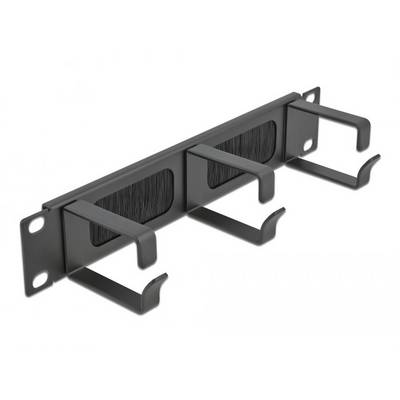 Delock 66487 10 inch Afdekking met borstels voor patchkast Zwart-0