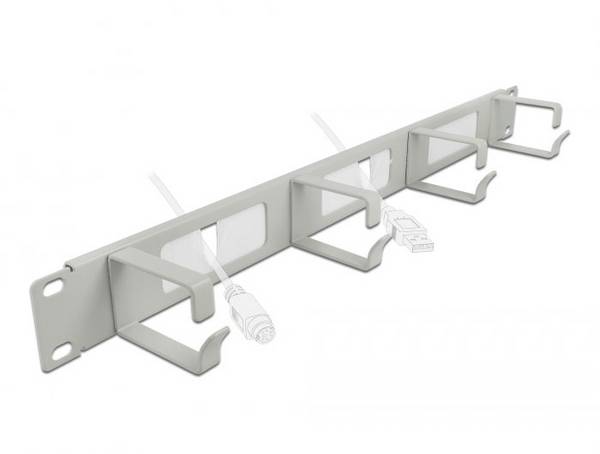 Delock 66543 19 inch  Afdekking met borstels voor patchkast  1 HE    Grijs