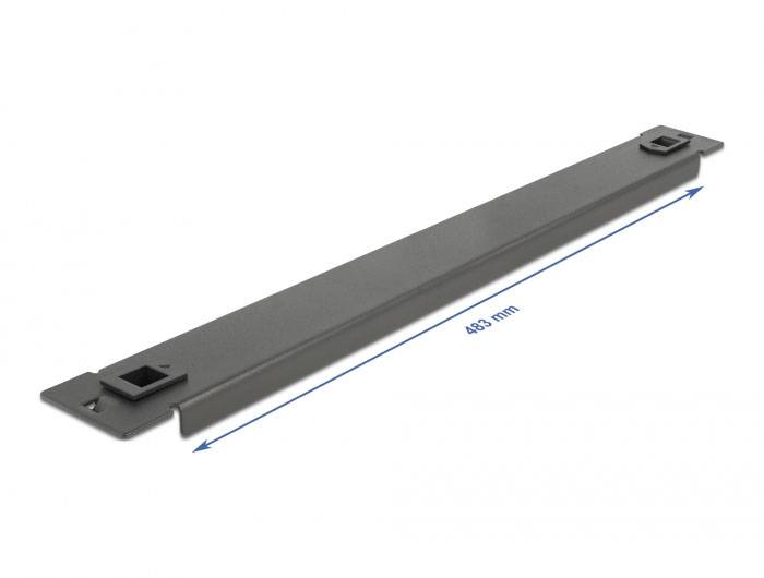 Delock 66577 19 inch Afdekking voor patchkast 1 HE Zwart-2