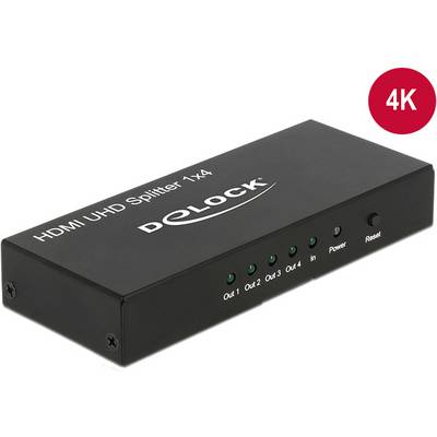 Delock 18684 HDMI-splitter Zwart-0