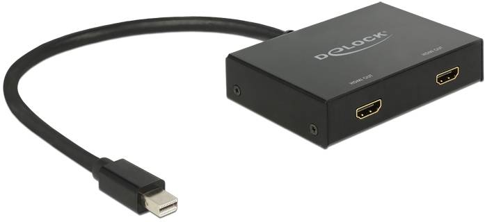 Delock 87696 DisplayPort-splitter Zwart-1