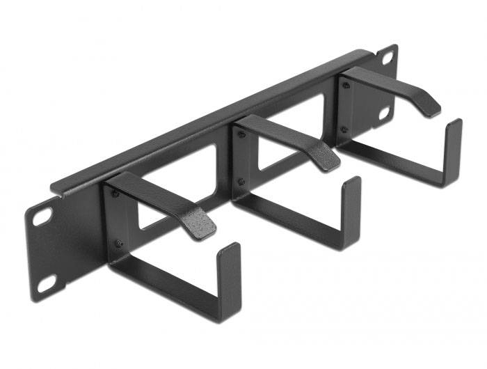 Delock 66656 10 inch Rangeerpaneel Zwart-1