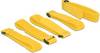 Delock Klittenband kabelbinder Om te bundelen (l x b) 300 mm x 20 mm Geel 5 stuk(s)