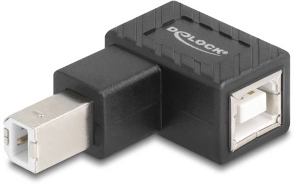 Delock USB 2.0 Adapter [1x USB-B 2.0 stekker - 1x USB 2.0 bus B] 67204  90° haaks naar onder