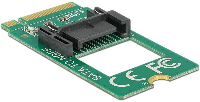 Delock Adapter Serieel [1x M.2 - 1x SATA] 0 mm Groen-2