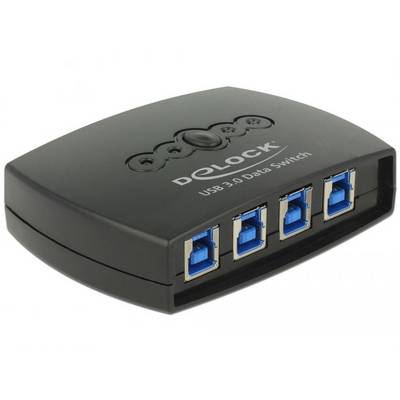 Delock 87724 USB 3.2 Gen 1-schakelaar (USB 3.0) Zwart-0